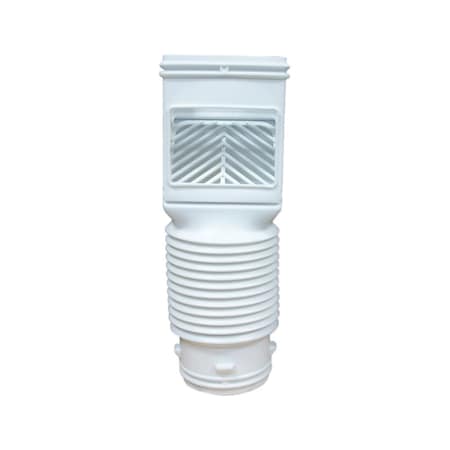Amerimax Home Products Amerimax FlexGrate 4.625 in. W X 4.625 in. L White Vinyl Downspout Filter 1 pk 4490